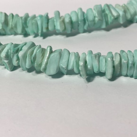 Light Green Chunk Slab 18" Necklace - Picture 9 of 15